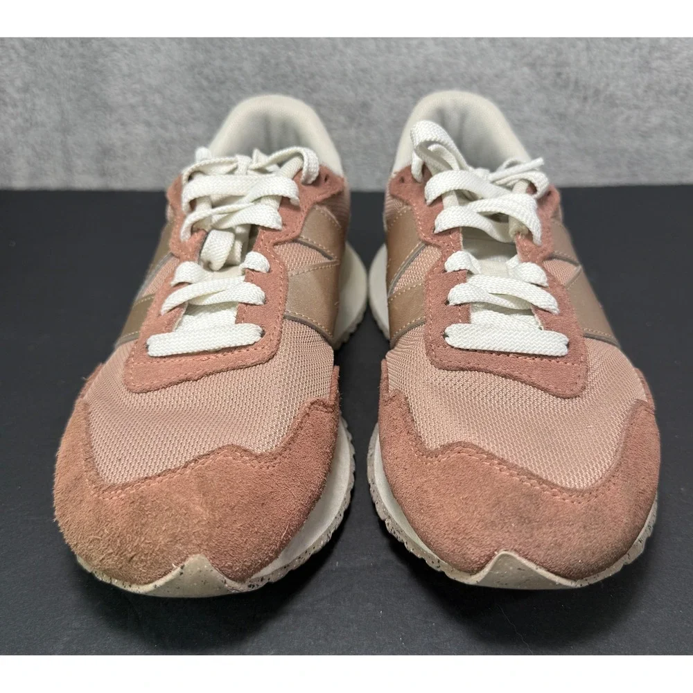 New Balance 237 Sneakers Womens 7.5 Rose Pink WS237MSC Suede Mesh Low Top